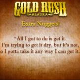 "All I got to do is get it. I'm trying to get it dry, but it's not, so I gotta take it any way I can get it."