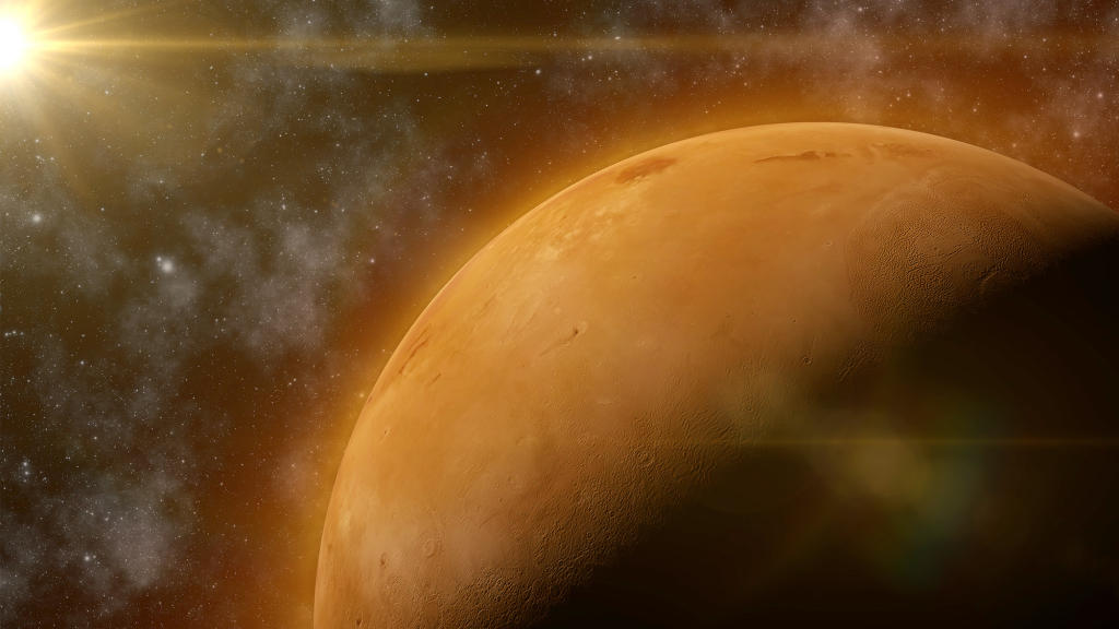 mars sun