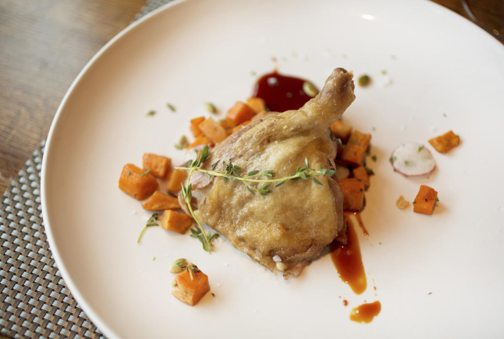 Confit Leg of Duck with Braised Tuscan Cabbage | Take Home Chef | TLC