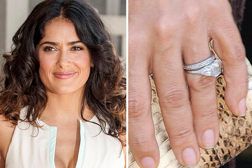 Salma hayek wedding ring cost