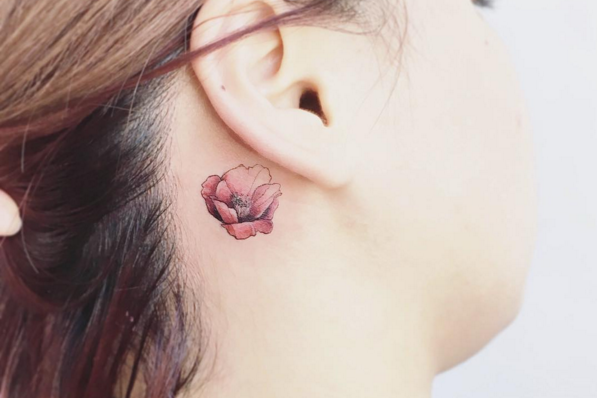 tattoo behind ear - 1000+ Geometric Tattoos Ideas